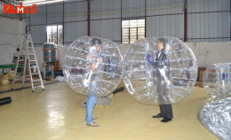 how people play giant zorb ball